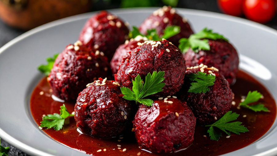 MEATBALLS & POMEGRANATE WALNUT DRESSING . NO SUGAR