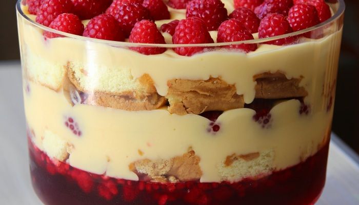 MACADAMIA & BERRY TRIFLE . NO SUGAR