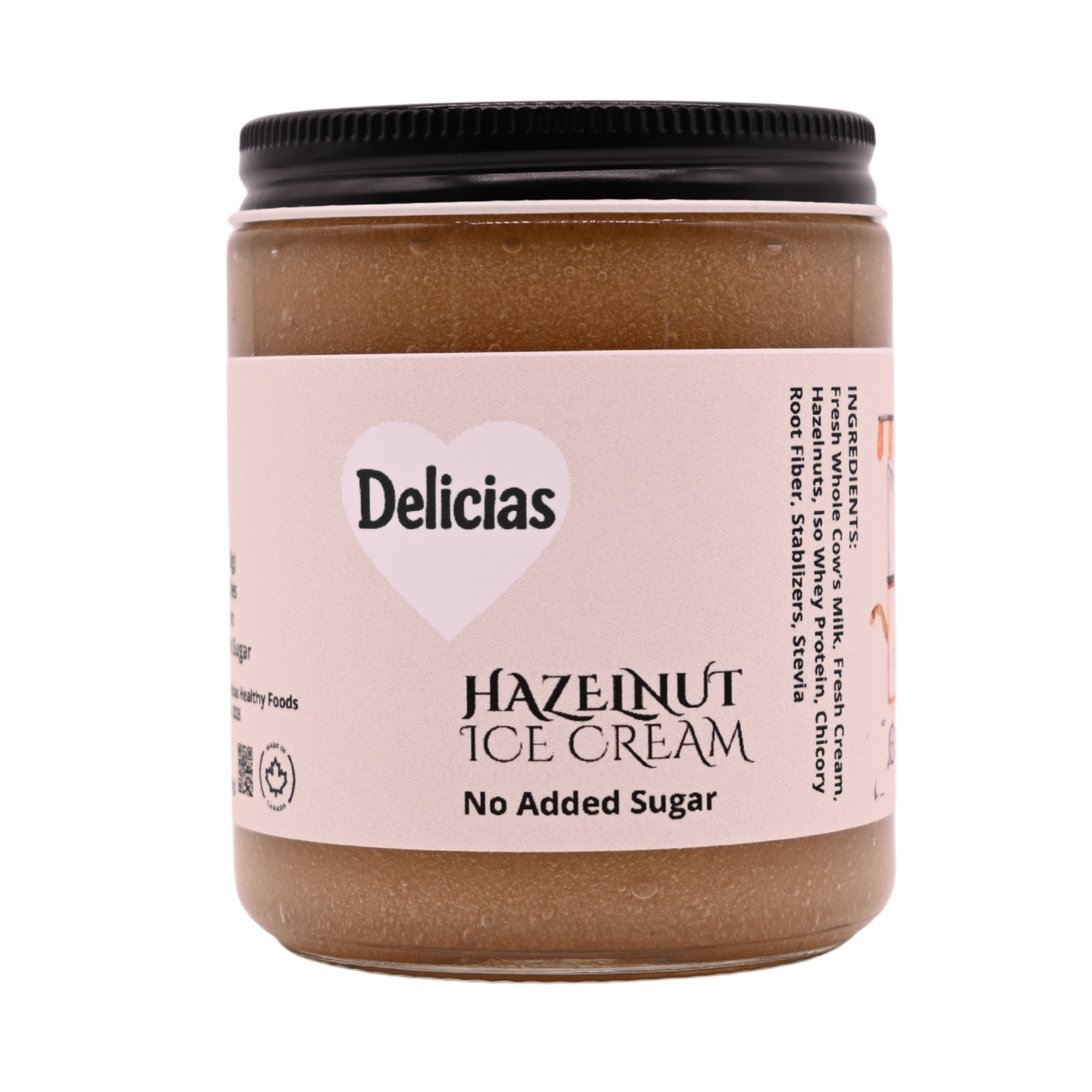 Hazelnut Ice cream . Made with Ontario Hazelnuts