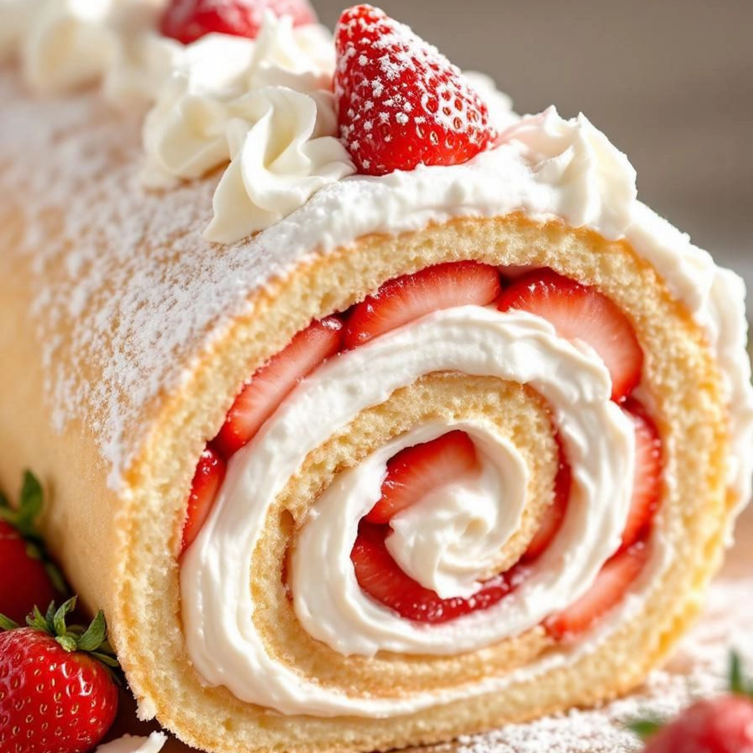Strawberry Cream Roulade — Pre-Order