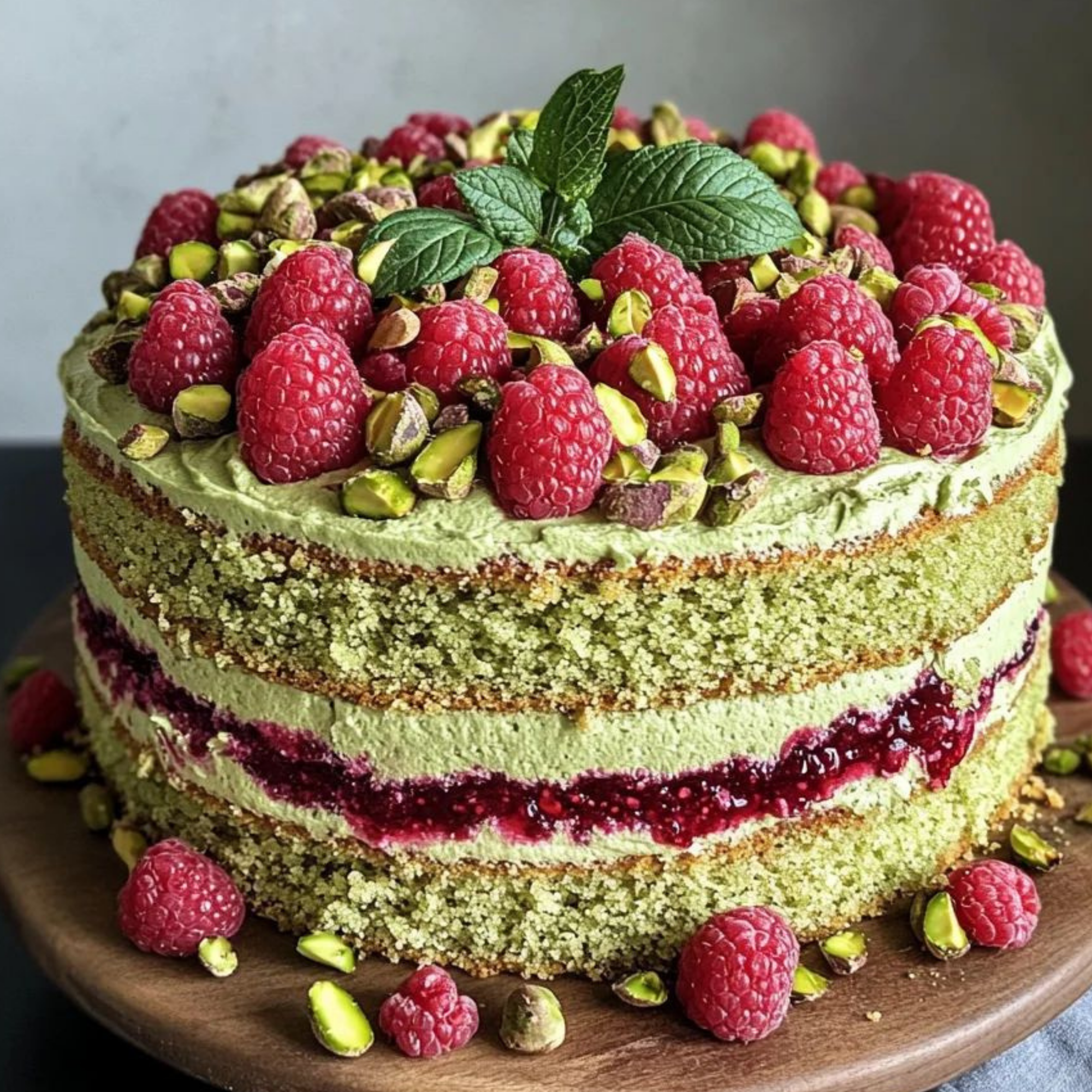 Pistachio Raspberry Cake — Pre-Order