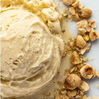 Hazelnut Ice cream . Made with Ontario Hazelnuts