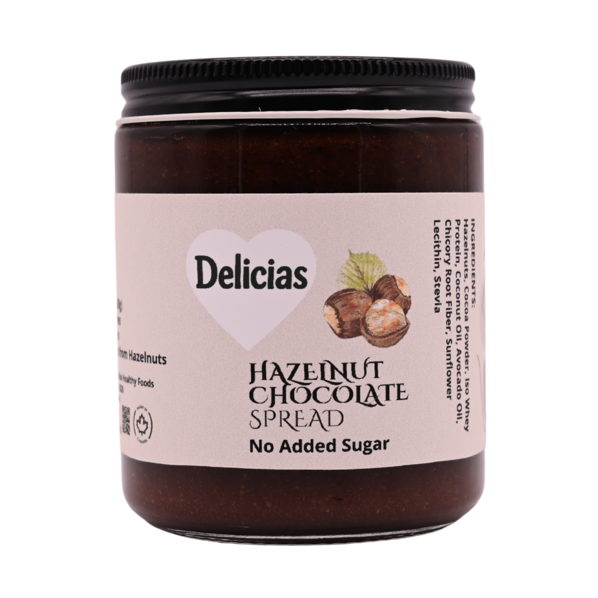 Hazelnut Chocolate Spread . Made with Ontario Hazelnuts