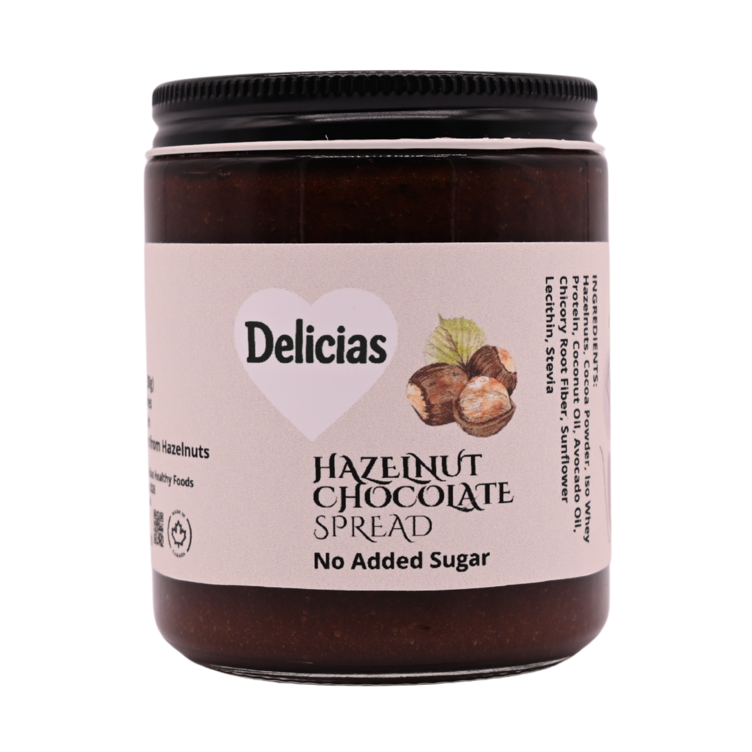 Hazelnut Chocolate Spread . Made with Ontario Hazelnuts