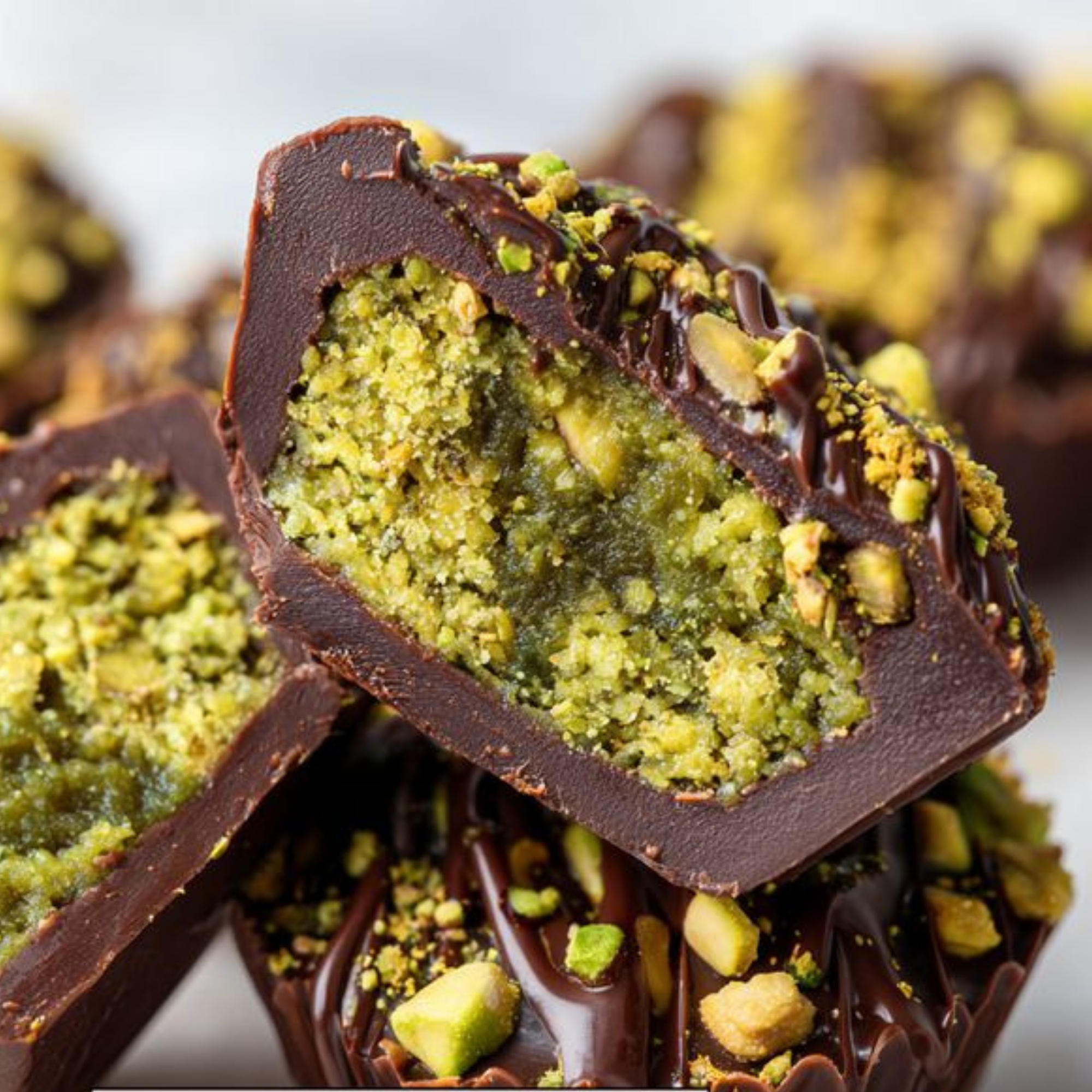 Dark Chocolate Pistachio Truffles