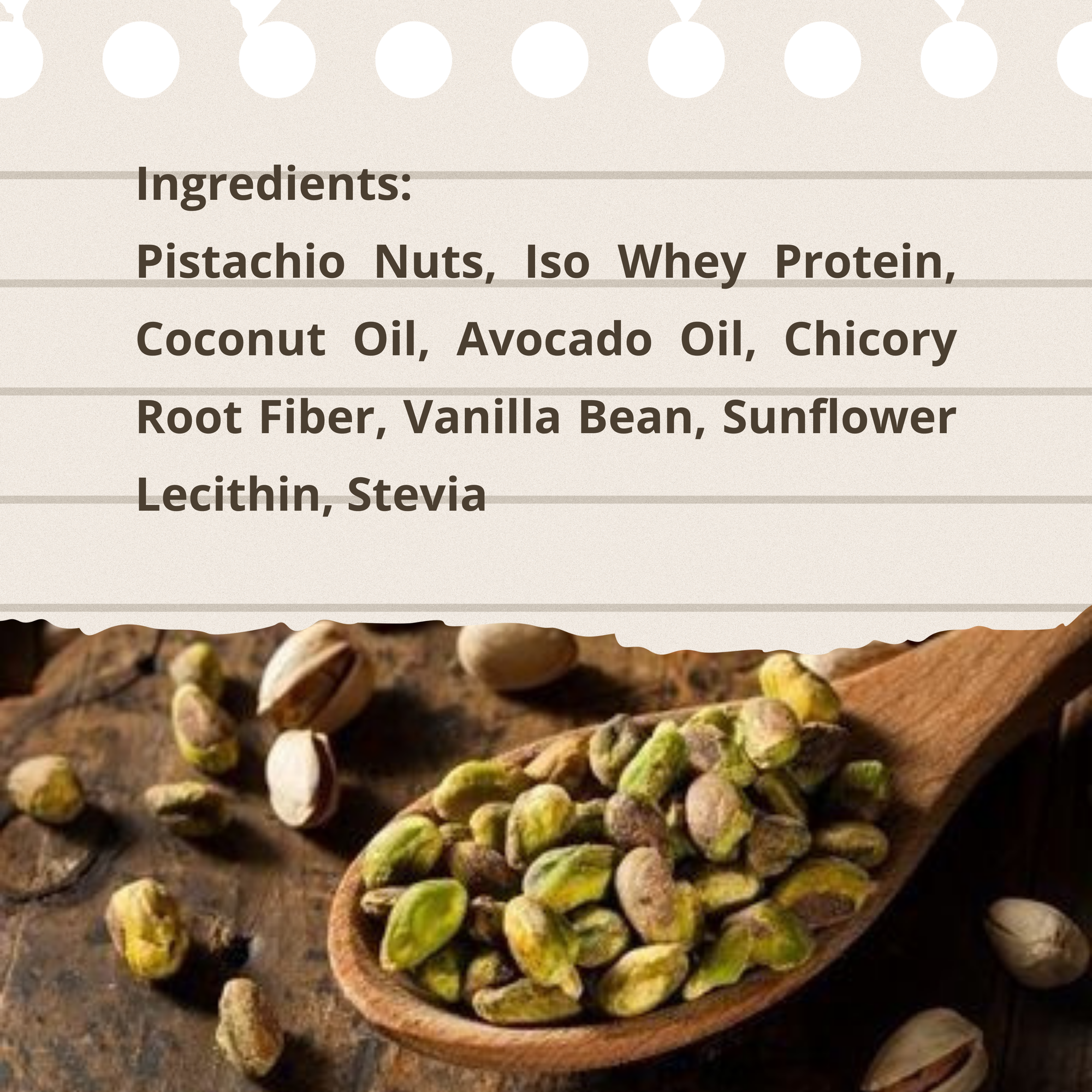 Pistachio Vanilla Spread . Crafted with California Pistachios